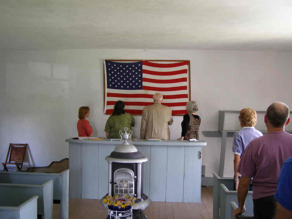 The 99th Annual Sons &amp; Daughters reunion in 2008 opens with the Pledge of Allegiance