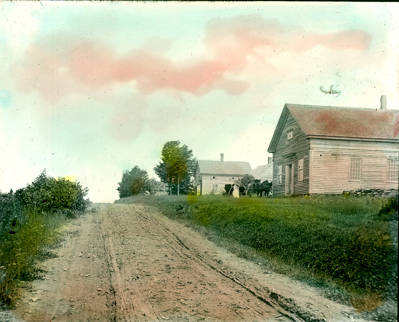 Washington Old Town Hall lantern slide 1890s