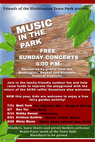 Music in the Park 2022 poster
